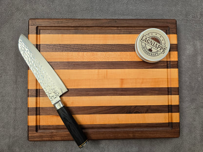 Walnut and Maple Stripped Cutting Board