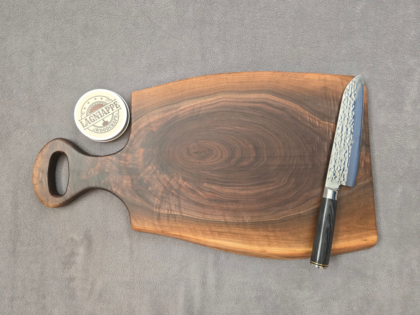 Walnut Live Edge Boards with Handle