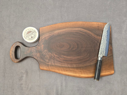 Walnut Live Edge Boards with Handle