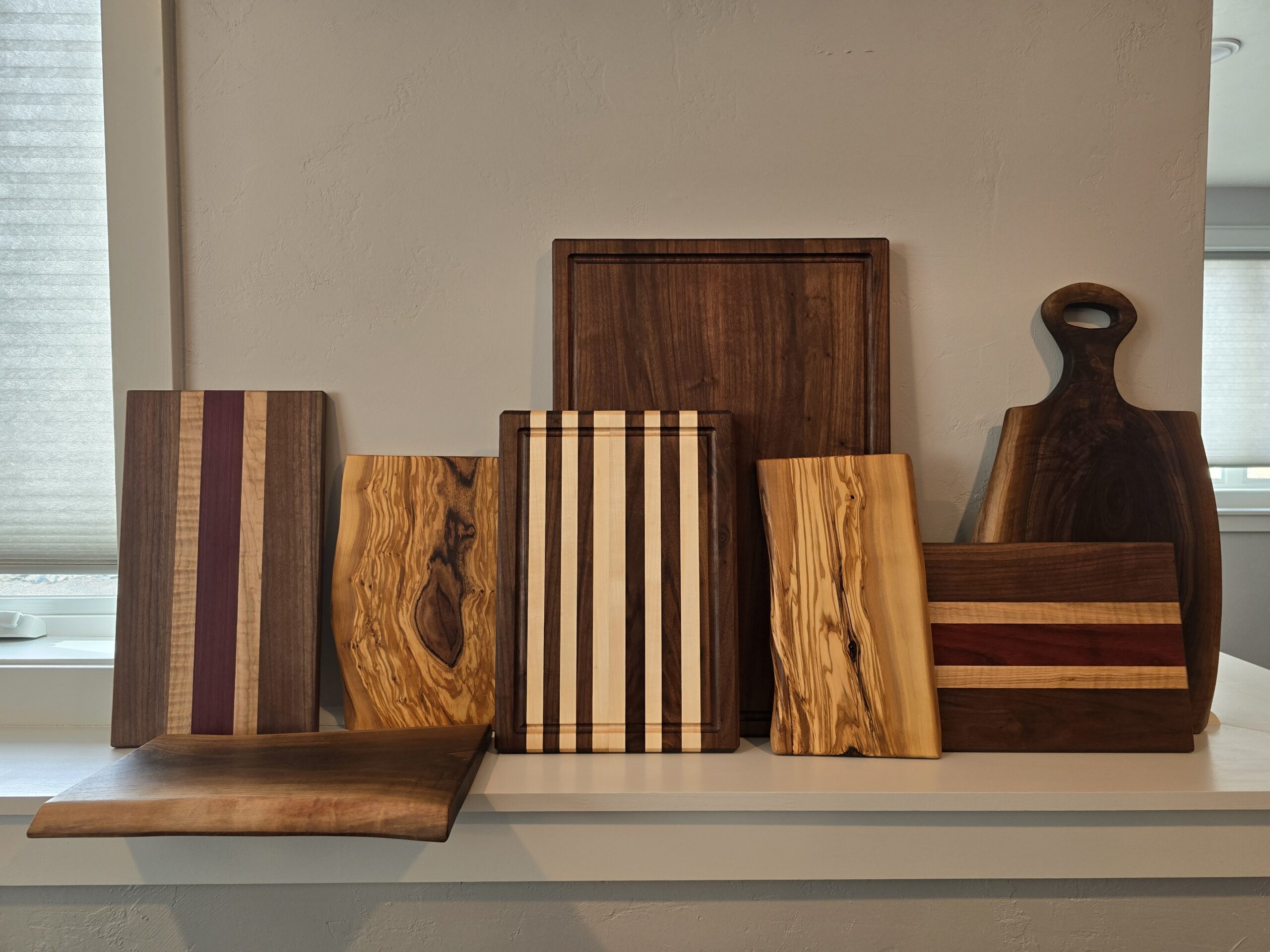 Selection of Cutting Boards and Charcuterie Boards